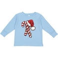 thumbnail image 3 of Inktastic Red and White Candy Cane Santa Christmas Funny Xmas Lights Boys or Girls Long Sleeve Toddler T-Shirt, 3 of 5
