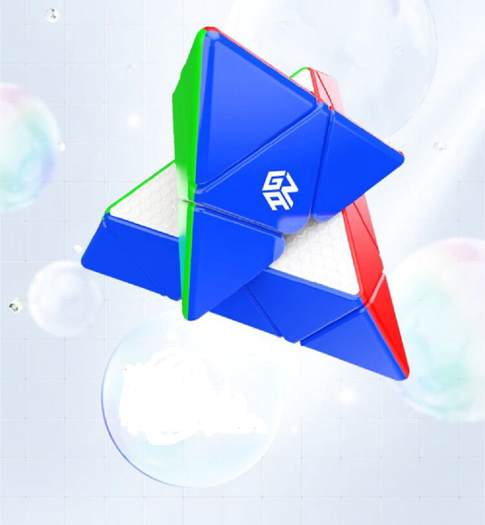GAN Pyraminx M Speed Cube Standard  Stickerless Triangle Magic Cube 3x3x3 Pyramid Puzzle