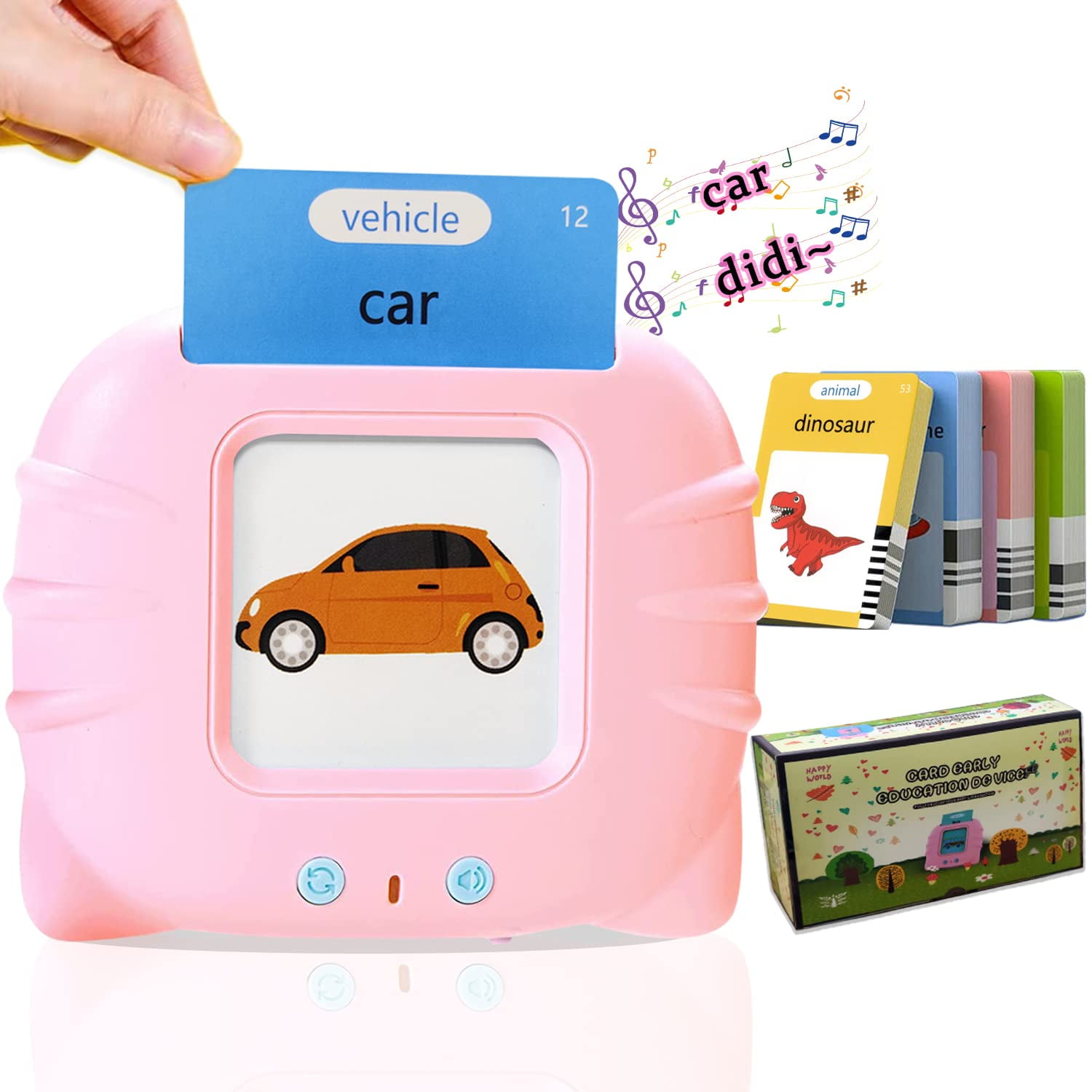 Dicoly Talking Flash Cards Learning Toys for Toddlers Ages 2 3 4 5 6