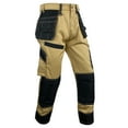 thumbnail image 2 of Notus Men's Work Safety Pants Cordura Knee Reinforced Casual Tactical Trousers Utility Tools Holster Pockets S1 Khaki 34-30, 2 of 6
