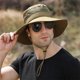 thumbnail image 2 of Minnieouse Hombres pesca Camping cubo sombrero poliéster pescador gorra hombre verano cabeza a prueba de viento gorras a prueba de sol para Sombreros Gris, 2 of 6