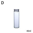 thumbnail image 4 of Transparent Small Glass Bottle Flat-bottomed Plastic Clear Test Tubes With Screw Caps Candy A3d7, 4 of 8