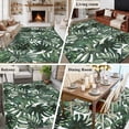 thumbnail image 5 of Green Palm Leaves Area Rug 5x8 FT, Non Slip Bedroom Throw Carpet, Summer Tropical Leaf Vintage Washable Soft Floor Carpet Non-Shedding Rug for Living Room Nursery Dorm Office, 5 of 9