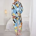 thumbnail image 5 of Lsque Bluey Pattern Long Sleeve Pajama Set for Women - Soft 2-Piece Sleepwear and Loungewear Set with Pockets, Comfy Nightwear, 5 of 8