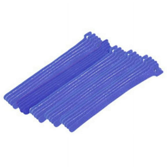 900-098-BU - VELCRO HOOK AND LOOP TIE BLUE 8IN  (25 pcs/pkg)