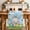 Blue Green, variant on Easter Table Runner - 72 Inch Long Spring Colorful Easter Eggs Bunny Butterfly Green Cotton and Linen Blended Dress Scarves Farmhouse Table Runner for Kitchen Dining, Coffee Table, 13" x 72"