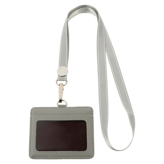TAILTOSS 1Pack Leather ID Card Badge Holder with Natural Connection Design for Business and School