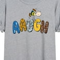 thumbnail image 3 of Peanuts - Aaugh Pattern Charlie Brown - Juniors Ideal Flowy Muscle T-Shirt, 3 of 6