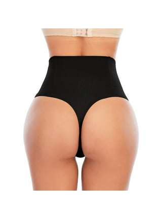 2 Pack Tummy Control Thong Shapewear for Women Seamless Shaping Thong Panties  Body Shaper Underwear 