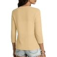 thumbnail image 5 of Women's Lightweight 3/4 Sleeve Bolero Shrug Open Front Cardigan Curved Hem Soft Stretch Cover Up for Evening Dress Wedding Guest, Beige, XL, 5 of 10
