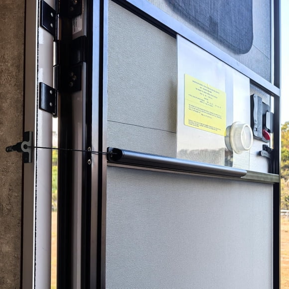 Cierrapuerta para puerta mosquitera de RV Safoner de aluminio con tensión ajustable