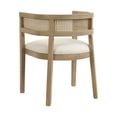 thumbnail image 3 of MODERNLUXE Dining Chairs Set of 2,Farmhouse Country Rattan Dining Chair with Curved Backrest for Living Room, Kitchen,Natural, 3 of 7