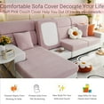 thumbnail image 3 of XINQIHANG Magic Sofa Covers,2023 New Wear-Resistant Universal Stretch Magic Sofa Cover (Back Cover, Orange), 3 of 6