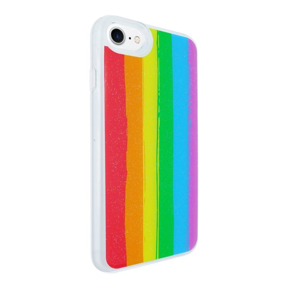 Funda de Diseño Doble Capa Selicell Vidrio 9D para iPhone 7 / 8 / Se 2020 Bandera Pride LGBT