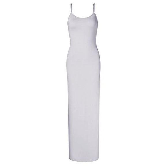 MURMUREY Women Sleeveless Spaghetti Strap Cami Maxi Slip Dress