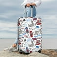 thumbnail image 4 of Uemuo London Landmark2 Printed Washable Luggage Cover - Fashion Suitcase Protector Fits 18-32 Inch Luggage -X-Large, 4 of 9