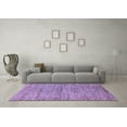 thumbnail image 3 of Ahgly Company Machine Washable Indoor Square Abstract Blue Modern Area Rugs, 4' Square, 3 of 4