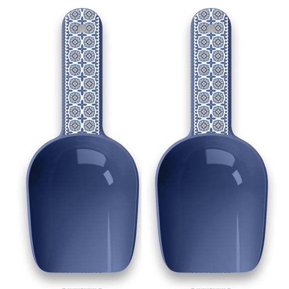 Moroccan Melamine Pet Food Scoop - 2 Cup - Blue - Set of 2