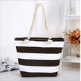 thumbnail image 2 of CHUMUD Women's Striped Canvas Beach Bag - Thick Rope Handles, Large Tote for Pool, Shopping & Vacation, 2 of 4