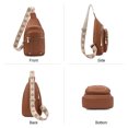 thumbnail image 3 of GAEKEAO Sling Bag for Women Crossbody Bags Fanny Pack Vegan Leather Chest Bag Travel Shoulder Belt Purse Backpack Gifts, 3 of 6
