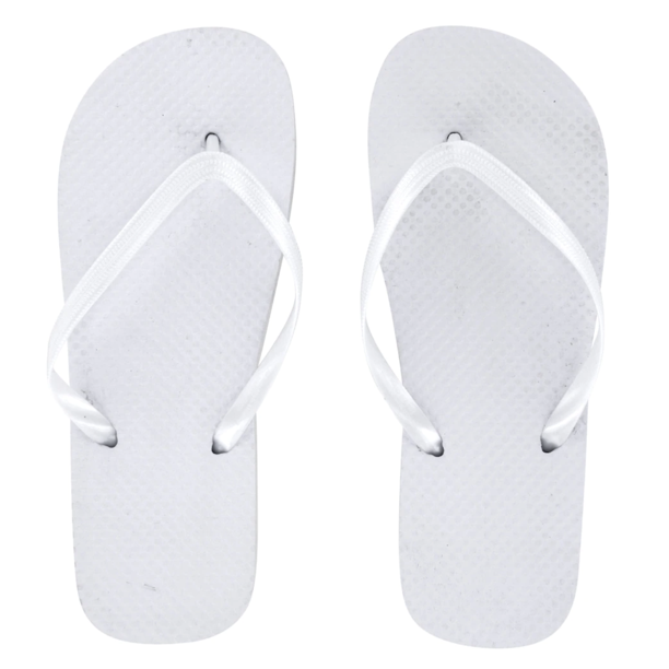 Women's Juncture Basic Rubber FlipFlops White [Size L 9/10