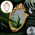 thumbnail image 3 of 2 Piezas Espejo Ovalado Espejos Decorativos para Pared de Oro, Decoración Vintage, X Pulgadas, 3 of 10