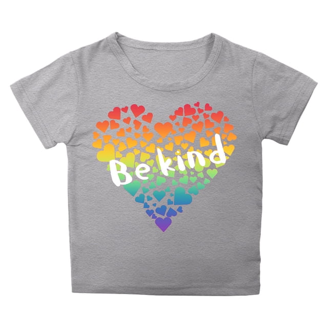 MEZZALL T-Shirt à Col Rond Imprimé Lettres pour Enfants Unisexe, Gris, 8-9 Ans