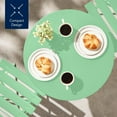 thumbnail image 2 of XgoodX  3-Piece Bistro Set, Space Saving Folding Design, Solid Steel, Outdoor Patio Furniture Set w/ 2 Chairs, Bistro Table - Mint Green, 2 of 9