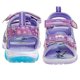 thumbnail image 4 of Sandalias Disney Frozen con iluminación LED azul lila para niña, talla 10, 4 of 6
