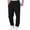 950#Black, variant on Mens Fleece Deep Pocket Sweatpants - Straight Leg, Loose Fit, Open Bottom for Lounge & Athletic Wear Yellow S