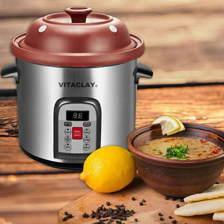 VitaClay Smart Organic Clay 4-in-1 Multi-Cooker W/ Yogurt Maker