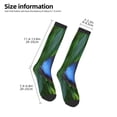 thumbnail image 2 of Yiaed Blue Morpho butterfly Print Great elasticity Adult Stockings Sports socks for Men and Women, 2 of 6