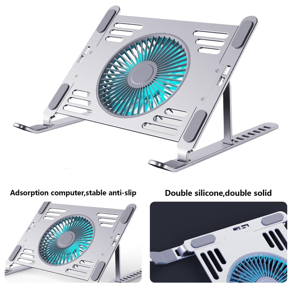 HONCLL USB Connection Laptop Cooling Pad Aluminum Panel Adjustable Laptop Stand