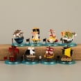 thumbnail image 2 of 8cm 8pcs/set Anime Figure Luffy Zoro Sanji Mini Pirate Ship Action Figure PVC Model Doll Collection Toy Gift Kids, 2 of 5