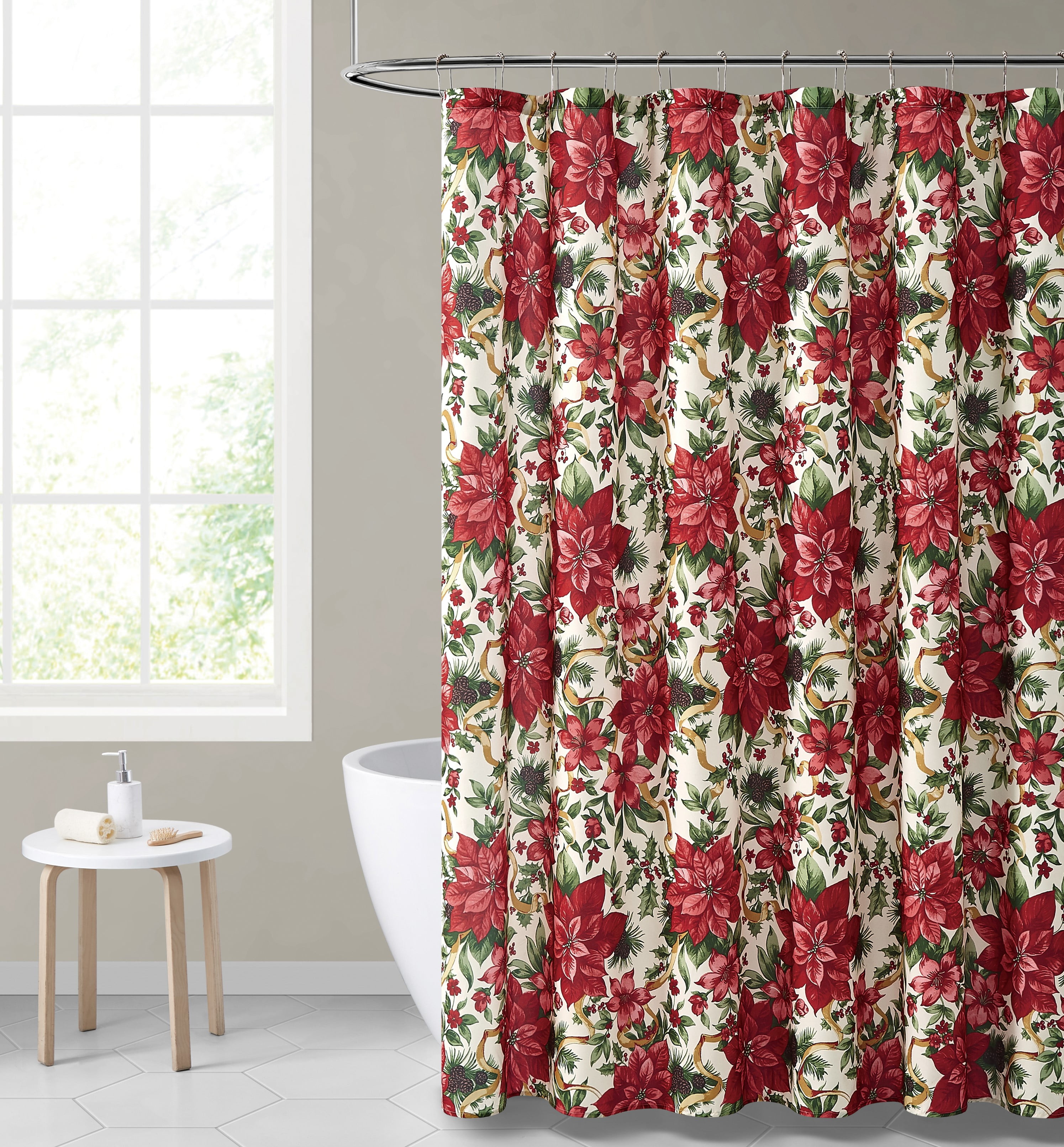 Christmas Bathroom Sets Walmart / Christmas Shower Curtain, Winter ...
