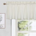 thumbnail image 4 of Waffle Pattern Embossed Textured Tier Curtain, 2 Pcs Rod Pocket Waterproof Small Curtain, 4 of 7