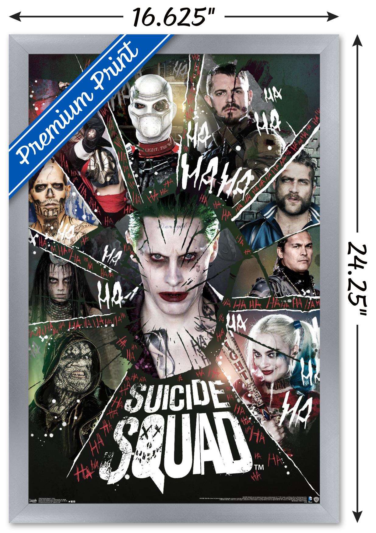 DC Comics Movie - Suicide Squad - Circle Wall Poster, 14.725" x 22.375", Framed