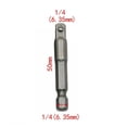 thumbnail image 2 of Chendee 5Pcs Socket Adapter Converter 1/4" Hex Shank To 1/4" Square Drive 50Mm, 2 of 8