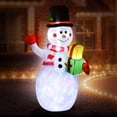 thumbnail image 2 of Inflable Navidad Muñeco Nieve 1.5m Decoracion Luz Led, 2 of 7