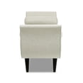 thumbnail image 6 of Jennifer Taylor Home Alma Tufted Flared Arm Entryway Bench, Taupe Polyester, 6 of 11