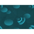 thumbnail image 1 of Ahgly Company Machine Washable Indoor Rectangle Transitional Dark Cyan Green Area Rugs, 7' x 9', 1 of 7
