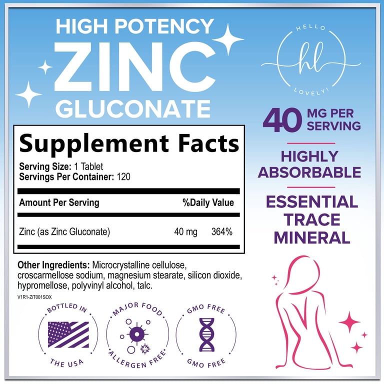 glutathione zinc gluconate Swanson - Mineral Supplement Promoting Prostate Health, Vision Health, & Immune Support -Gluconate Form for Optimal Absorption Zinc Gluconate 17 mg -120