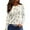 Beige, variant on WTOBBY Stylish Women's Casual Slit Hem Floral Print T-Shirt, Round Neck Long Sleeve Top with Comfortable Fit for Ladies Fashion and Daily Activities,Beige L