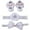 Gray, variant on POINTERTECK 4Pcs Baby Girl's Headbands, Infant Head Wraps,Cute Headbands Socks Set, Elastic Crown Flower Hair Band for Newborn Baby Infant Toddlers Girls Kids, 2 Headbands & 1 Socks