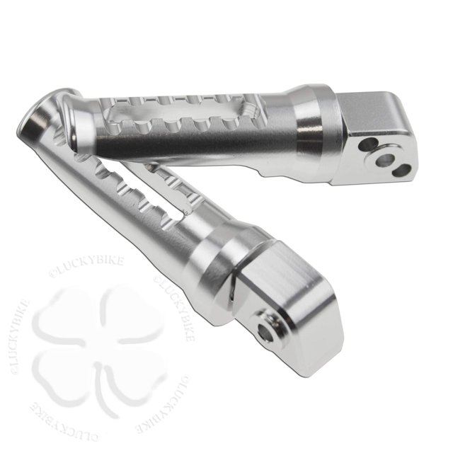 Silver Rear GP Foot Peg Passenger Rest For Kawasaki Ninja ZX EX 650 Rear Set