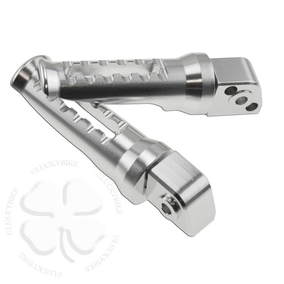Silver Rear GP Foot Peg Passenger Rest For Kawasaki Ninja ZX EX 650 Rear Set