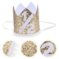 thumbnail image 2 of KAKOWELY Sombreros de cumpleaños para niños, tiara para fiesta de medio cumpleaños, tocado, regalo para baby shower, 2 of 4