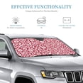 thumbnail image 3 of Kdxio Red Flowers Print Windshield Sun Shade, Foldable Sun Blocker for Car,Truck,SUV Automotive Interior Sun Protection,Reflective Shade for Front Windshield(Small), 3 of 7
