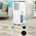 thumbnail image 7 of 10,000 BTU Portable Air Conditioner, 3-In-1 AC Unit with Built-In Dehumidifier, Compact Standing Air Conditioner for Room Up to 450 Sq. Ft. with Remote and Window Kit, 7 of 7
