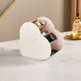thumbnail image 1 of Organizador de maquillaje con divisores extraíbles, estuche de escritorio de 4 compartimentos para paletas de sombras de ojos, cosméticos y pinceles (blanco, negro o verde), 1 of 5